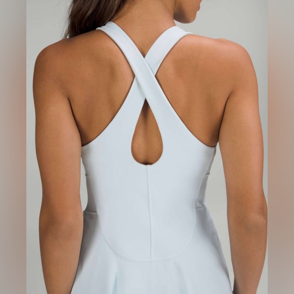 Lululemon Court Crush Tennis Dress Powder Blue / White - Picture 3 of 9